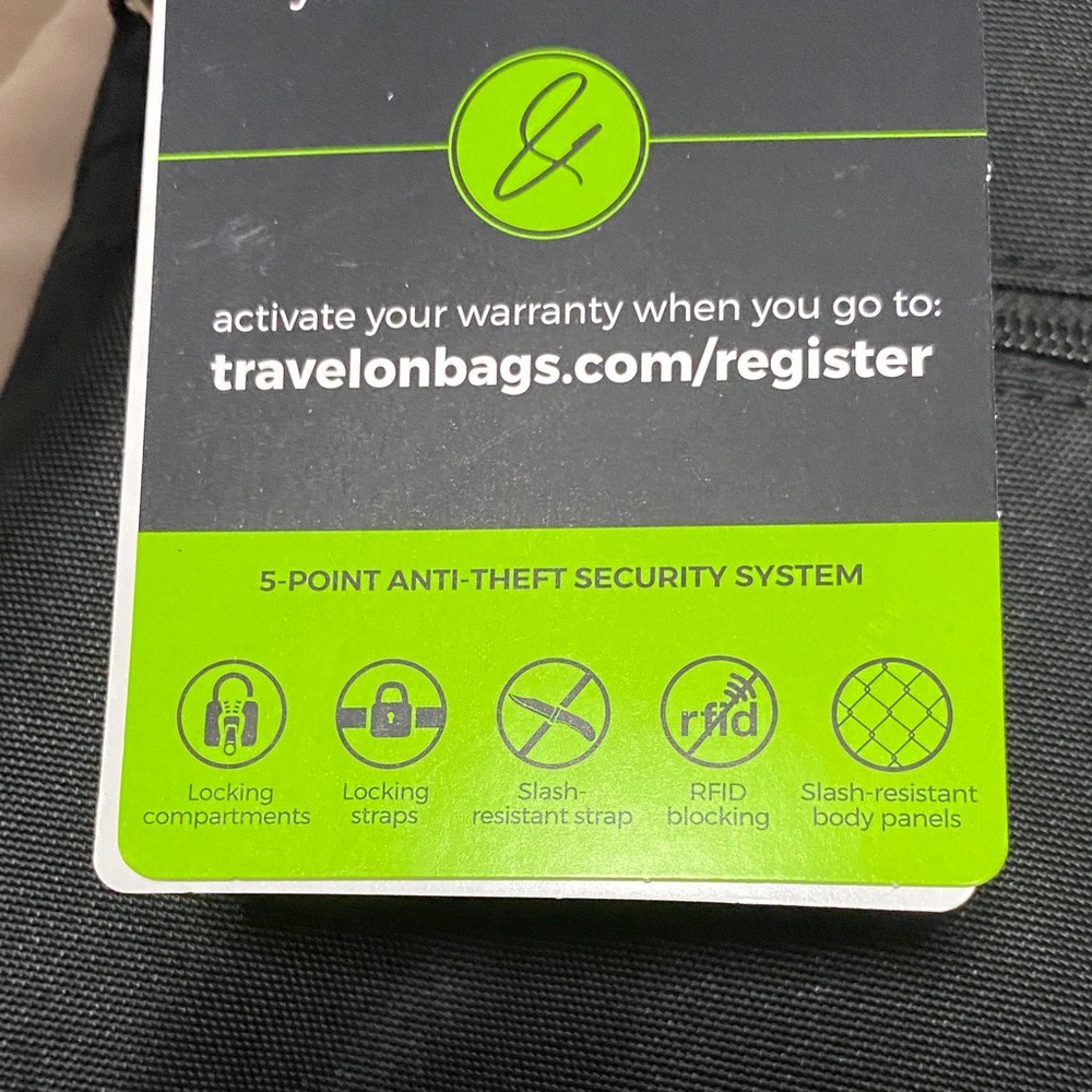 NWT Travelon slim double zip Black Crossbody anti theft Bag - Picture 14 of 15